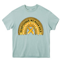 Arona Childhood cancer awareness rainbow Heavy Core Tee - Jasminsmagicworld