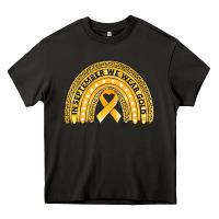 Asphalt Childhood cancer awareness rainbow Heavy Core Tee - Jasminsmagicworld