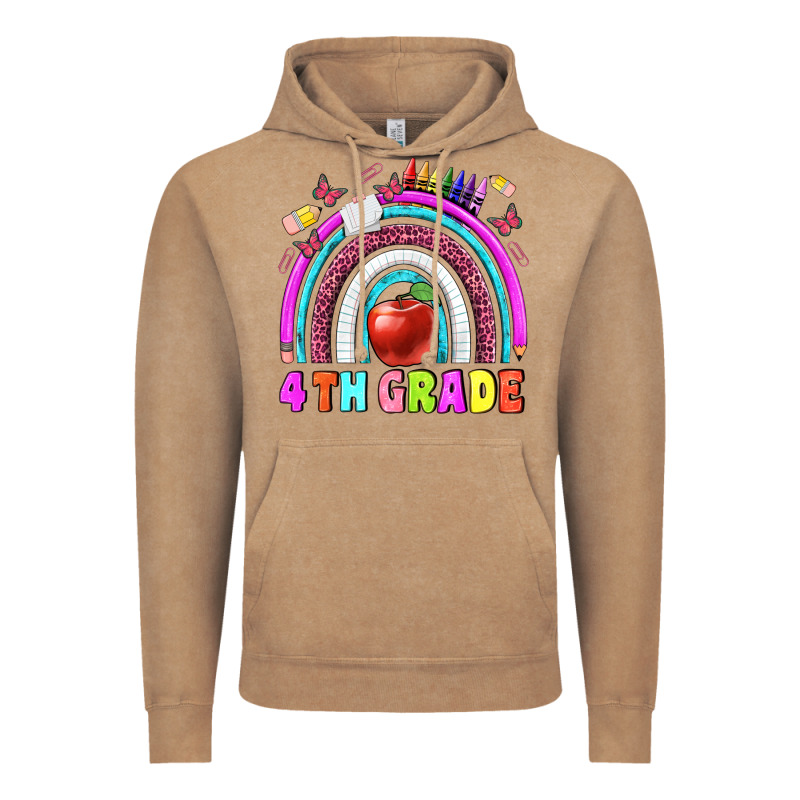 4 Th  Grade Vintage Hoodie by BundleAndBundleShop | Teevron