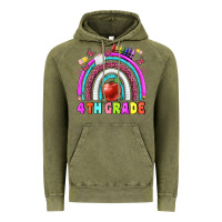 Vintage Olive 4 th  grade Vintage Hoodie - BundleAndBundleShop