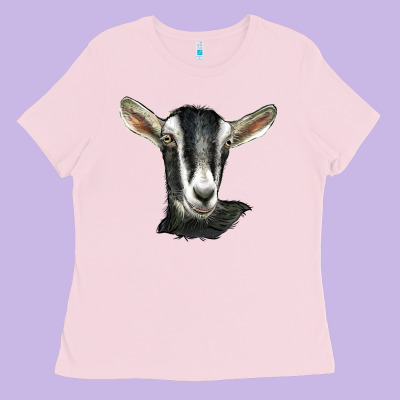 Alpine Goat Head Ladies Tee Designed By Lillyallendesigns