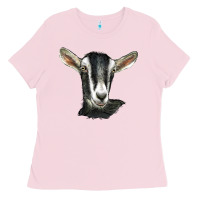 Bubblegum Pink alpine goat head Ladies Tee - LillyAllenDesigns