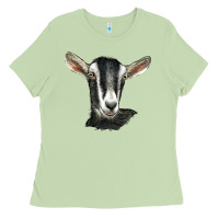 Matcha alpine goat head Ladies Tee - LillyAllenDesigns