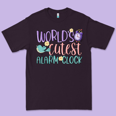 World's Cutest Alarm Clock Premium Tee Designed By Maliassmallbusiness