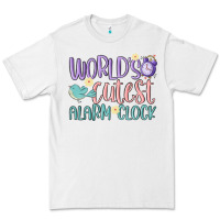 White world's cutest alarm clock Premium Tee - MaliasSmallBusiness