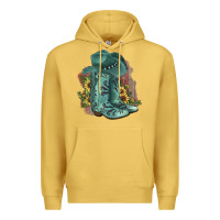 Antique Gold Turquoise Cowboy Boots Premium Hoodie - JahusDesignShop