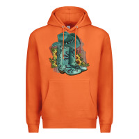 Carrot Turquoise Cowboy Boots Premium Hoodie - JahusDesignShop
