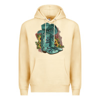 Pina Colada Turquoise Cowboy Boots Premium Hoodie - JahusDesignShop