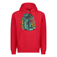 Red Turquoise Cowboy Boots Premium Hoodie - JahusDesignShop