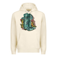 Tofu Turquoise Cowboy Boots Premium Hoodie - JahusDesignShop