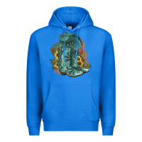 True Royal Turquoise Cowboy Boots Premium Hoodie - JahusDesignShop