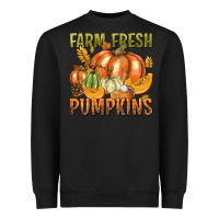Black Farm Fresh Pumpkins Heavyweight Sweatshirt - texasbilliewilder