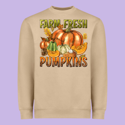 Farm Fresh Pumpkins Heavyweight Sweatshirt Designed By Texasbilliewilder