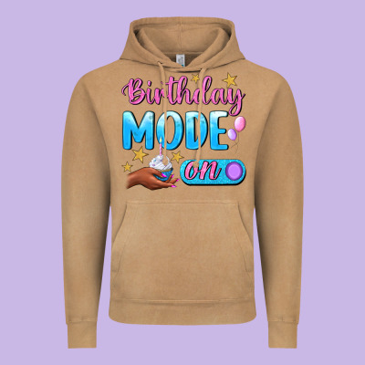 Birthday Mode On Vintage Hoodie Designed By Bundleandbundleshop
