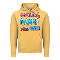 Vintage Mustard Birthday Mode On Vintage Hoodie - BundleAndBundleShop