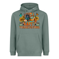 Sage happy thanksgiving with truck bbs Heavyweight Hoodie - BundleAndBundleShop
