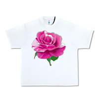 White Parade Day Rose Urban Heavy Tee - LillyAllenDesigns