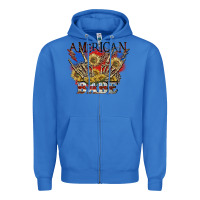 True Royal American babe 4th of july Zipper Hoodie - CowGirlArtShop