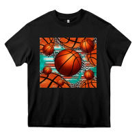 Black basketball leopard serape tumbler Heavy Core Tee - Jasminsmagicworld