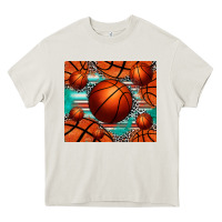 Cream basketball leopard serape tumbler Heavy Core Tee - Jasminsmagicworld