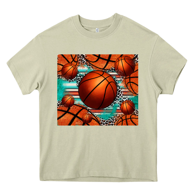 Basketball Leopard Serape Tumbler Heavy Core Tee by Jasminsmagicworld | Teevron