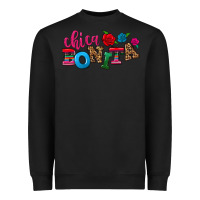 Black Chica bonita Heavyweight Sweatshirt - NancyCooperArtShop