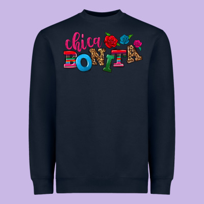 Chica Bonita Heavyweight Sweatshirt Designed By Nancycooperartshop