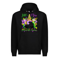 Black little miss mardi gras unicorn  olivia Premium Hoodie - OliviaCreatesArt
