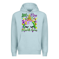 Blue Mist little miss mardi gras unicorn  olivia Premium Hoodie - OliviaCreatesArt