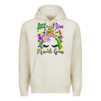 Oatmeal Heather little miss mardi gras unicorn  olivia Premium Hoodie - OliviaCreatesArt