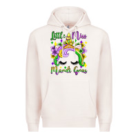 Pale Pink little miss mardi gras unicorn  olivia Premium Hoodie - OliviaCreatesArt