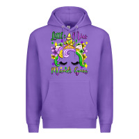 Purple little miss mardi gras unicorn  olivia Premium Hoodie - OliviaCreatesArt
