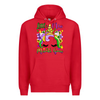 Red little miss mardi gras unicorn  olivia Premium Hoodie - OliviaCreatesArt