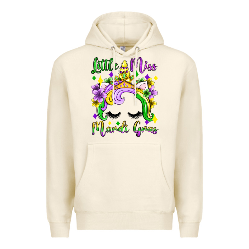 Little Miss Mardi Gras Unicorn  Olivia Premium Hoodie by OliviaCreatesArt | Teevron