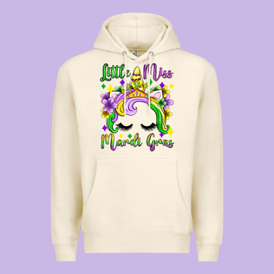 Little Miss Mardi Gras Unicorn  Olivia Premium Hoodie Designed By Oliviacreatesart