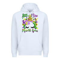 White little miss mardi gras unicorn  olivia Premium Hoodie - OliviaCreatesArt