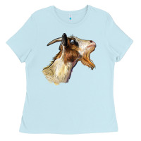 Baby Blue Tennessee Goat Head Ladies Tee - LillyAllenDesigns