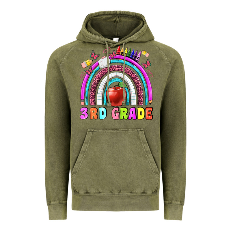 3 Rd Grade Vintage Hoodie by BundleAndBundleShop | Teevron