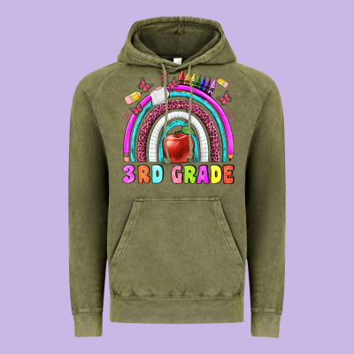 3 Rd Grade Vintage Hoodie Designed By Bundleandbundleshop