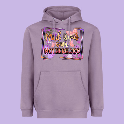 Mind Your Motherhood Heavyweight Hoodie Designed By Fadigitalartstudio