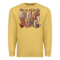 Antique Gold take me out to the ball game Premium Sweatshirt - FaDigitalArtStudio
