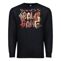 Black take me out to the ball game Premium Sweatshirt - FaDigitalArtStudio