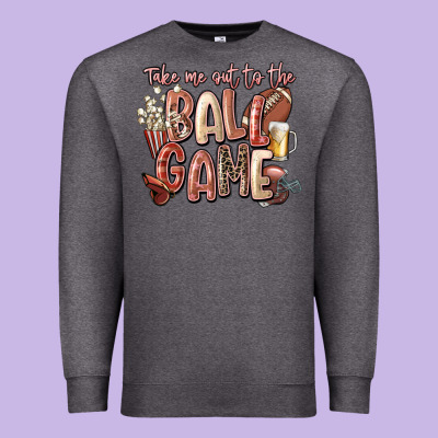 Take Me Out To The Ball Game Premium Sweatshirt Designed By Fadigitalartstudio