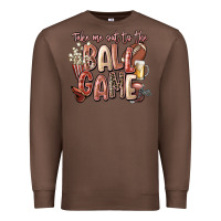 Chestnut take me out to the ball game Premium Sweatshirt - FaDigitalArtStudio