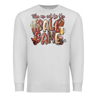 Dove Grey take me out to the ball game Premium Sweatshirt - FaDigitalArtStudio