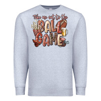 Heather Grey take me out to the ball game Premium Sweatshirt - FaDigitalArtStudio