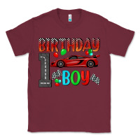Burgundy birthday boy 1 Classic Tee - BundleAndBundleShop
