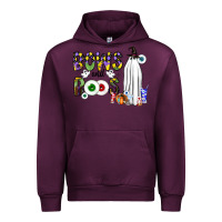 Mauve Wine Bows and Boos Y'all Urban Hoodie - CowhideDigitalArt