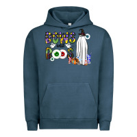 Pigment Midnight Navy Bows and Boos Y'all Urban Hoodie - CowhideDigitalArt