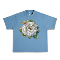 Pebble Blue Pillow Fight Rose Urban Heavy Tee - LillyAllenDesigns